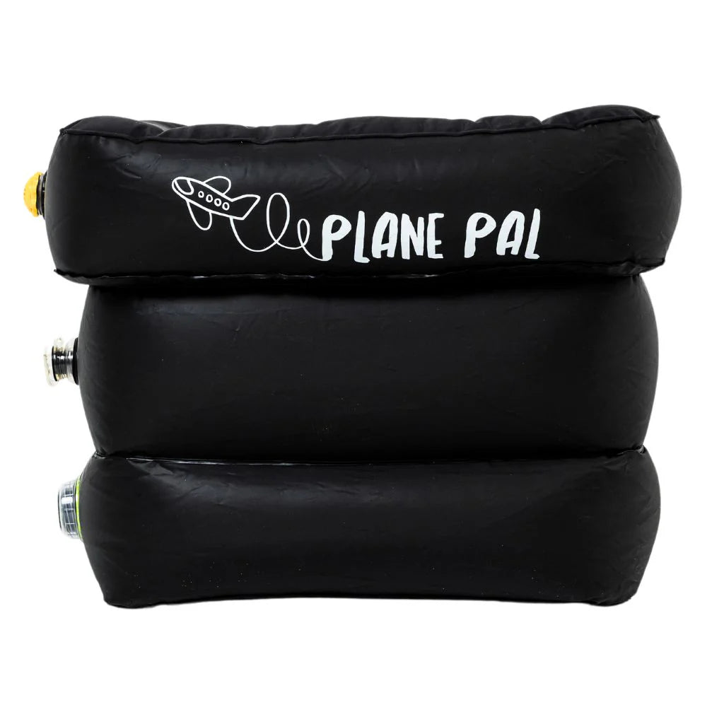 Plane Pal Self-Inflating Travel Pillow with Built-In Pump – Kids Airplane Seat Extender – Sleep Aid for Comfortable Flights – Airline Approved