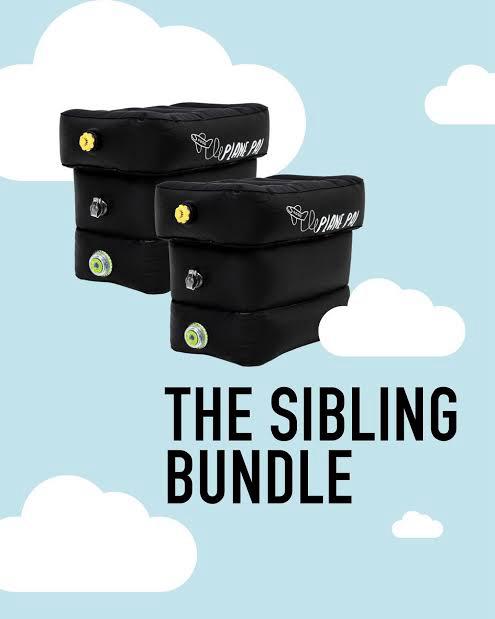 SIBLING BUNDLE – 2× Plane Pal™ Self-Inflating Pillow